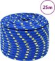 vidaXL Σχοινί ιστιοπλοΐας, μπλε, 14 mm, 25 m, πολυπροπυλένιο