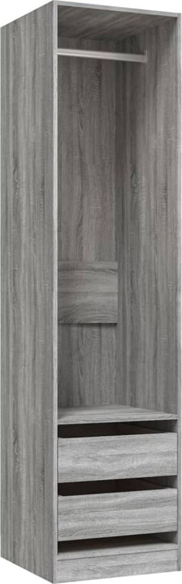 vidaXL Ντουλάπα με συρτάρια χρώμα γκρι δρυς Sonoma, 50x50x200 cm