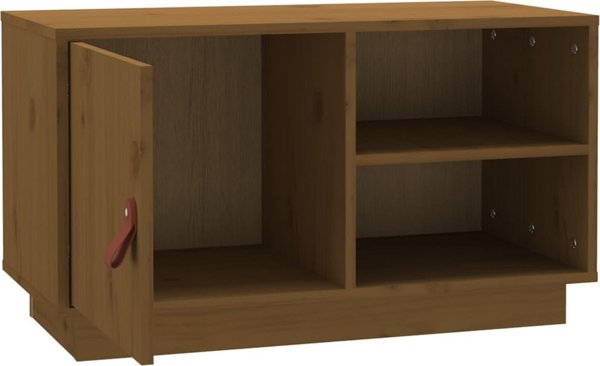 vidaXL Ντουλάπι για Τηλεόραση, Μέλι Καφέ, 70x34x40 cm, Ξύλο Πεύκου
