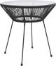 vidaXL 3-piece black garden furniture set
