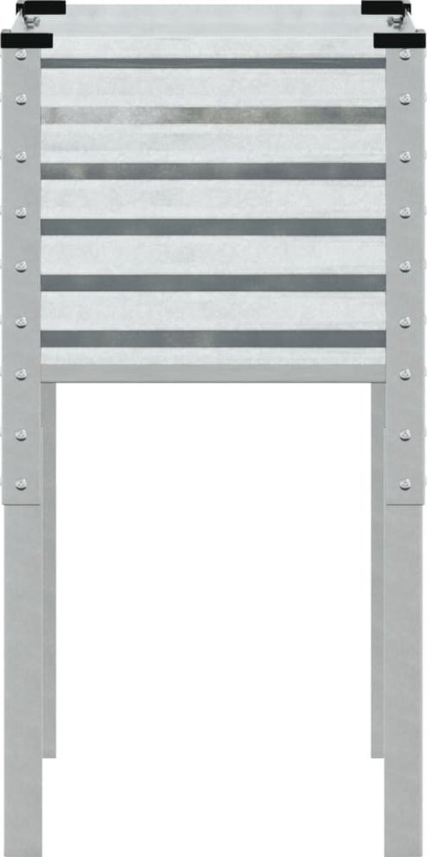 vidaXL vidaXL Donica ogrodowa, 45x45x88 cm, stal galwanizowana