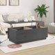 vidaXL vidaXL Stolik kawowy, szary, 100x50x35 cm, lite drewno sosnowe