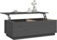 vidaXL vidaXL Stolik kawowy, szary, 100x50x35 cm, lite drewno sosnowe