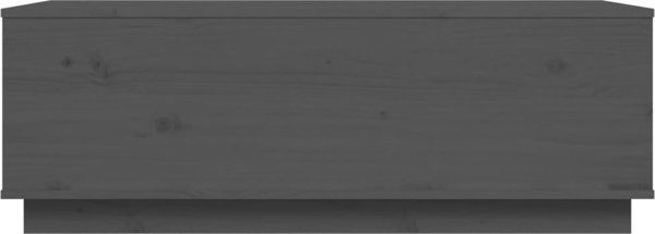 vidaXL vidaXL Stolik kawowy, szary, 100x50x35 cm, lite drewno sosnowe