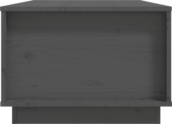 vidaXL vidaXL Stolik kawowy, szary, 100x50x35 cm, lite drewno sosnowe