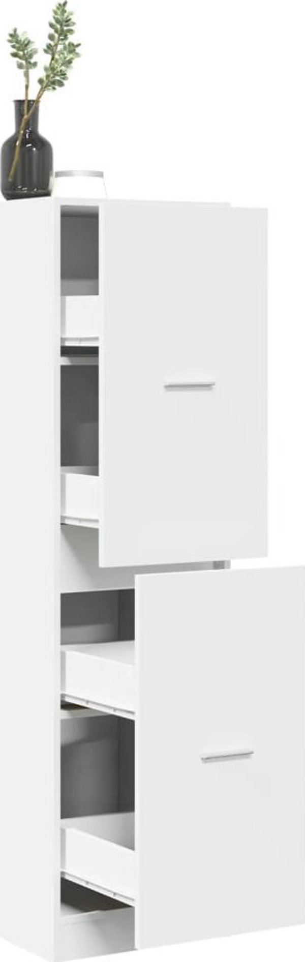 vidaXL Φαρμακείο ντουλάπι, λευκό, 40x41x144,5 εκ