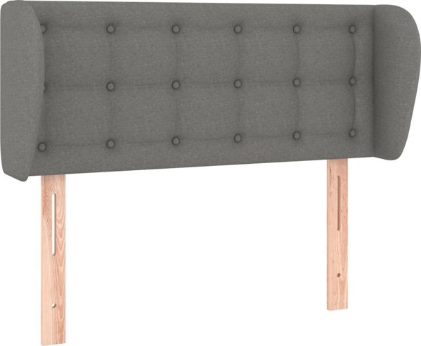 vidaXL Zaglonek uszak, ciemnoszary, 103x23x78/88 cm, tkanina