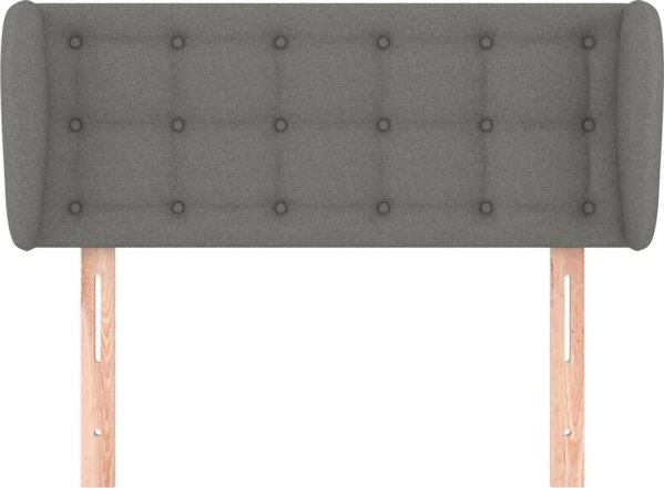 vidaXL Zaglonek uszak, ciemnoszary, 103x23x78/88 cm, tkanina