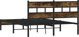 vidaXL Κρεβάτι με κεφαλάρι χωρίς στρώμα 140x190 cm, δρυς σονόμα