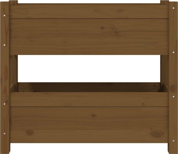 vidaXL Donica μελιτζανί 77x25x66 cm από μασίφ πεύκο