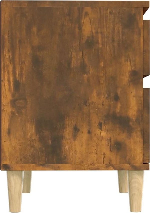 vidaXL Σετ από 2 κομοδίνα, χρώμα καπνιστή δρυς, 40x35x50 εκ.