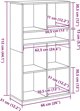 vidaXL Vivianlothiki mavri 66x31x112 ek xylino yliko