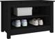 vidaXL vidaXL Szafka na buty, czarna, 70x38x45,5 cm, drewno sosnowe