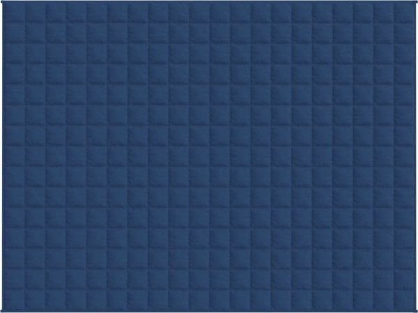 vidaXL Koc obciazeniowy niebieski 152x203 cm 7 kg tkanina