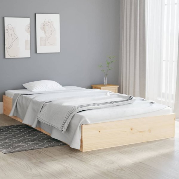 vidaXL Κρεβατοκάμαρα από μασίφ ξύλο, 90 x 200 cm