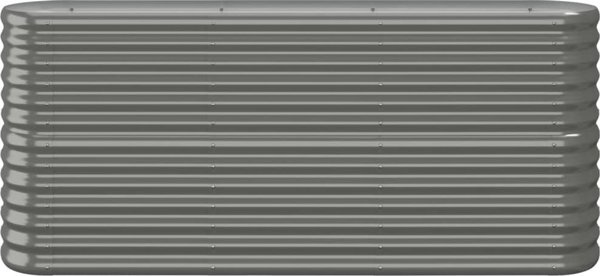 vidaXL vidaXL Donica ogrodowa, malowana proszkowo stal, 152x40x68 cm, szara