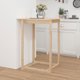 vidaXL Stolik barowy, 80x80x110 cm, lite drewno sosnowe