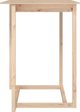 vidaXL Stolik barowy, 80x80x110 cm, lite drewno sosnowe