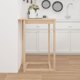 vidaXL Stolik barowy, 80x80x110 cm, lite drewno sosnowe