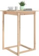 vidaXL Stolik barowy, 80x80x110 cm, lite drewno sosnowe