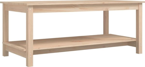 vidaXL vidaXL Stolik kawowy, 110x55x45 cm, lite drewno sosnowe