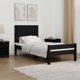 vidaXL Κεφαλάρι κρεβατιού, μαύρο, 95,5x3x60 cm, μασίφ πεύκο