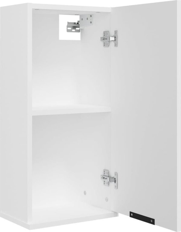 vidaXL Κρεμαστό Μπουφέ Μπάνιου, Λευκό, 32x20x67 cm