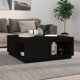 vidaXL Stolik kawowy, czarny, 100x101x40,5 cm, lite drewno sosnowe