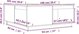 vidaXL Stolik kawowy, czarny, 100x101x40,5 cm, lite drewno sosnowe