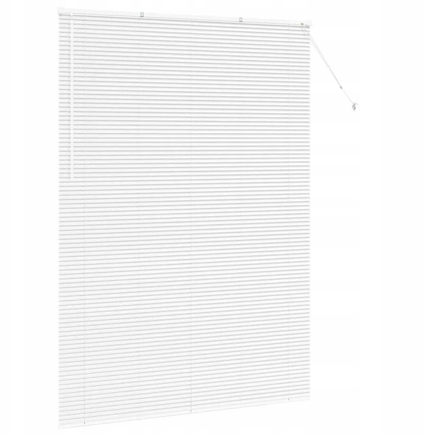 vidaXL Ενετικές Περσίδες Αλουμινίου, Λευκές, 220x160 cm