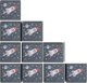 vidaXL Αναδιπλουμενα κουτια, 10 τμχ, γκρι, 32x32x32 εκ., απο μη υφασμενο υφασμα