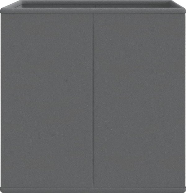 vidaXL Αναδιπλουμενα κουτια, 10 τμχ, γκρι, 32x32x32 εκ., απο μη υφασμενο υφασμα