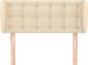 vidaXL Zaglowek uszak, kremovy, 93x23x78/88 cm, tkanina