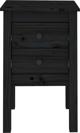 vidaXL vidaXL Szafki nocne, 2 szt, czarne, 40x35x61,5 cm, lite drewno sosnowe