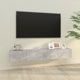 vidaXL Szafki scienne pod TV, 2 szt, betonowa szarosc, 100x30x30 cm