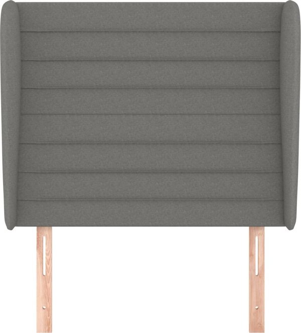 vidaXL Zaglowek uszak, ciemnoszary, 103x23x118/128 cm, tkanina