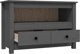 vidaXL vidaXL Szafka pod telewizor, szara, 79x35x52 cm, lite drewno sosnowe