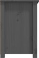 vidaXL vidaXL Szafka pod telewizor, szara, 79x35x52 cm, lite drewno sosnowe