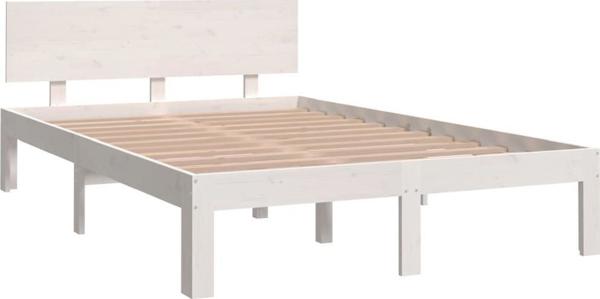vidaXL Σκελετός κρεβατιού, μασίφ πεύκο, 120x190 cm, 4FT, διπλός