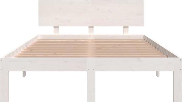 vidaXL Σκελετός κρεβατιού, μασίφ πεύκο, 120x190 cm, 4FT, διπλός