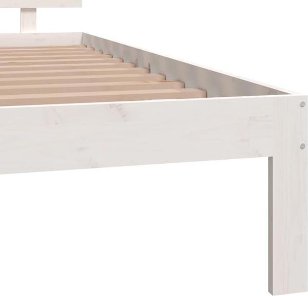 vidaXL Σκελετός κρεβατιού, μασίφ πεύκο, 120x190 cm, 4FT, διπλός