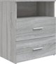 vidaXL Κομοδίνο σε γκρι χρώμα δεσόνα σονόμα, 50x32x60 εκ.