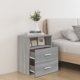 vidaXL Κομοδίνο σε γκρι χρώμα δεσόνα σονόμα, 50x32x60 εκ.