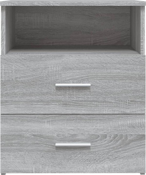 vidaXL Κομοδίνο σε γκρι χρώμα δεσόνα σονόμα, 50x32x60 εκ.