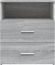 vidaXL Κομοδίνο σε γκρι χρώμα δεσόνα σονόμα, 50x32x60 εκ.