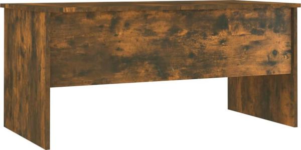 vidaXL Τραπεζάκι σαλονιού, καπνιστή δρυς, 102x50,5x46,5 cm