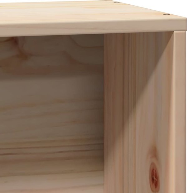 vidaXL Κρεβάτι με ράφι, χωρίς στρώμα, 100x200 εκ, πεύκο
