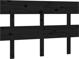 vidaXL Κεφαλάρι κρεβατιού, μαύρο, 124x3x81 cm, ελαφρύ ξύλο πεύκου