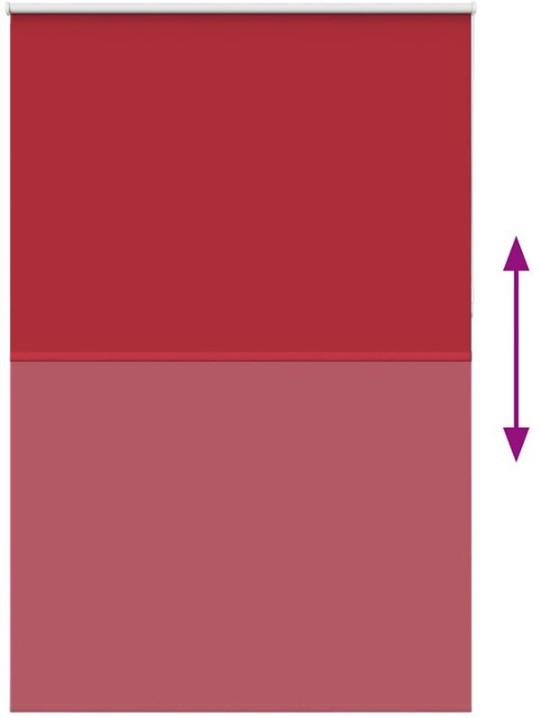 vidaXL Roleta zaciemniajaca Red 145x230 cm
