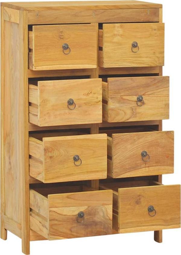 vidaXL vidaXL Komoda, 55x30x90 cm, lite drewno tekowe